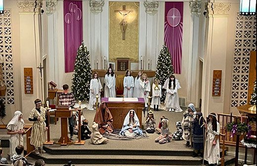 St. Louis Parish - Christmas Program - Come to the Manger Nativity Story Photo Gallery